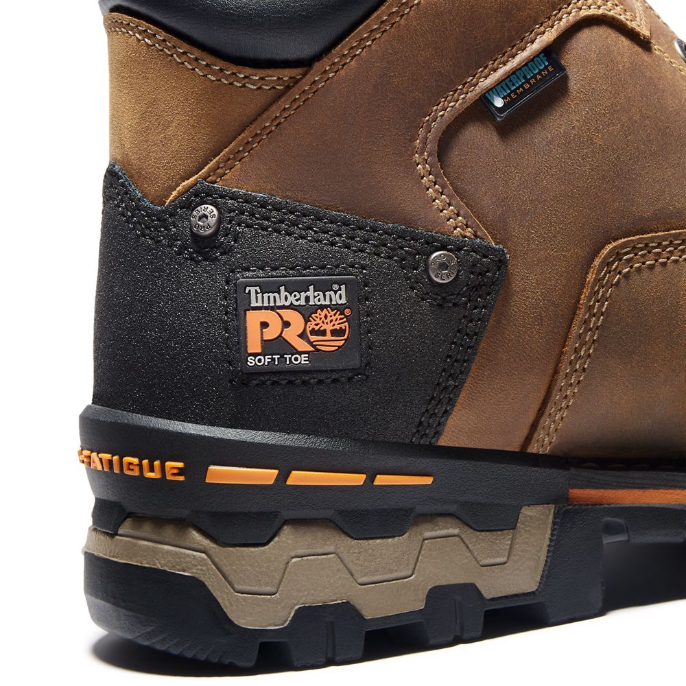 Botas de Trabajo Timberland Hombre Pro® Boondock 6\" Soft Toe Marrones/Negras - Chile UOV-096428